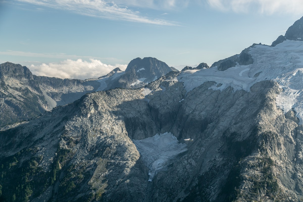 Glaciers in the Tantalus range